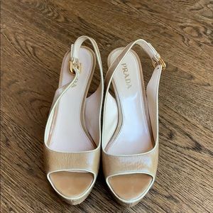 Prada platform heels